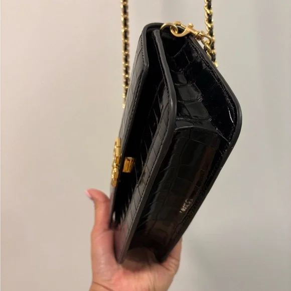 Tory Burch Britten Croc Leather Crossbag - Picture 5 of 14